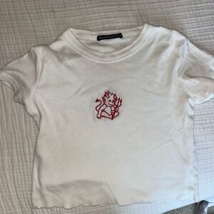 brandy melville old school baby tee